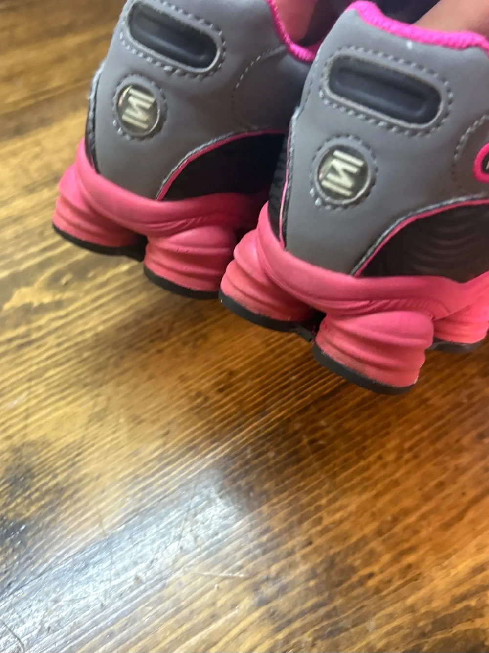 Nike Gray And Pink Shox Size 13C